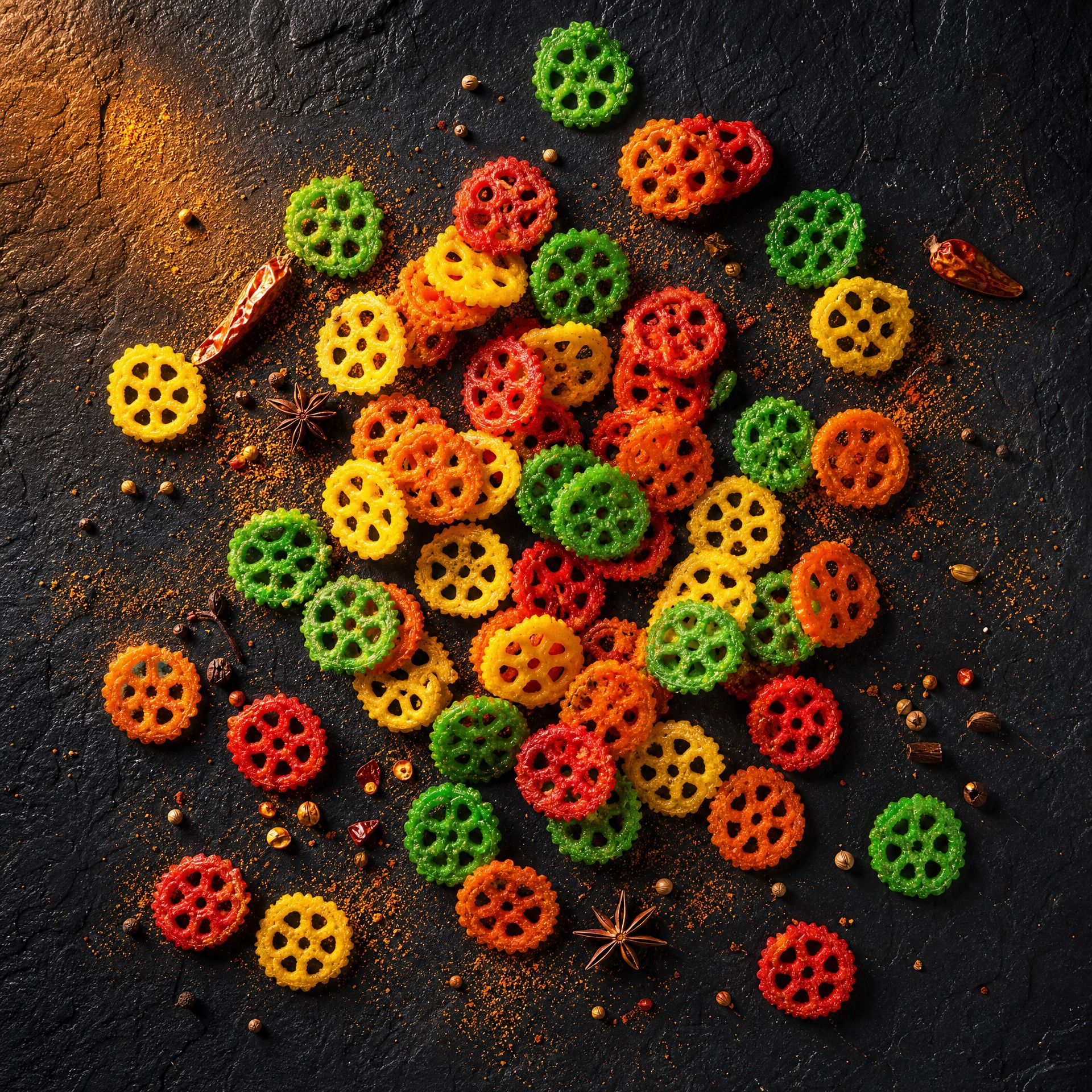 Colourful Pellets